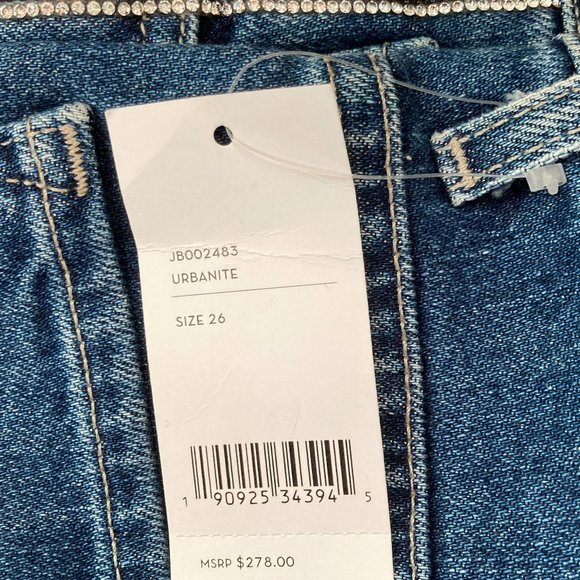 J Brand Jules High-Rise Ankle Straight Leg Embellished Urbanite Denim Jeans - Picture 13 of 13